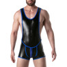 LEADER Body Singlet BRUT Noir-Bleu